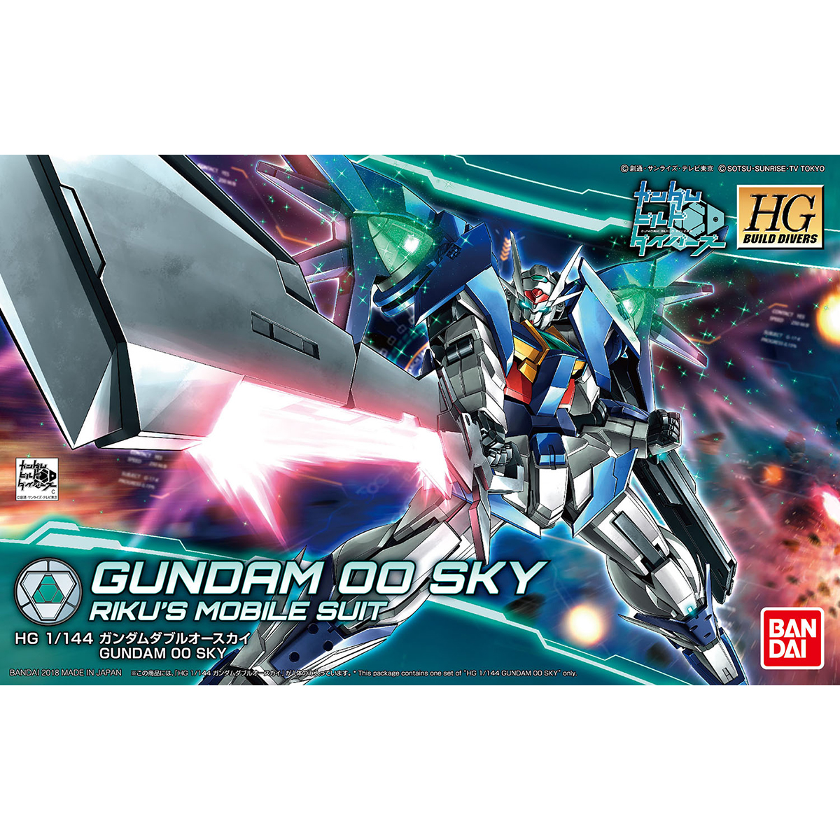 国内発送HGBD 1/144　ガンダム ダブルオースカイ/ ガンダム ビルドダイバーズ 完成品