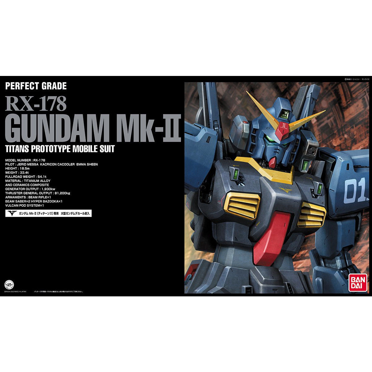 【早期予約】バンダイ PG 1/60 ガンダムMk-II ティターンズカラー 機動戦士Zガンダム