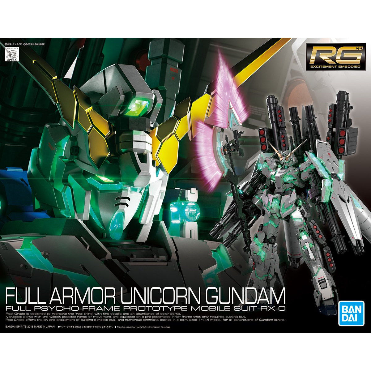 RG 1/144 フルアーマー・ユニコーンガンダム - バンダイプラモデルWEB