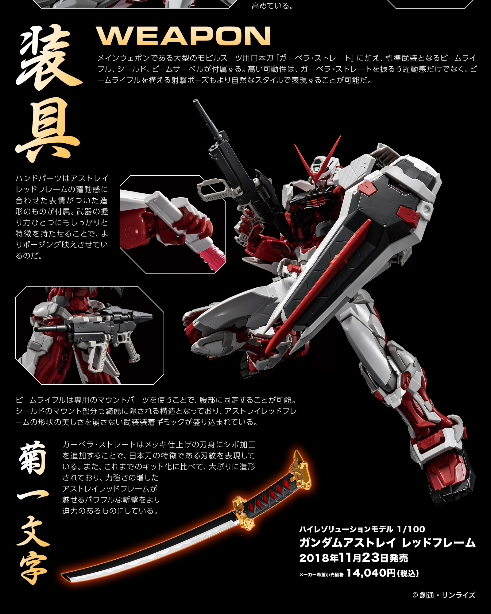 HiRM 1/100 MBF-P02 Gundam Astray Red Frame