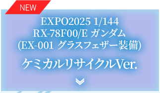 EXPO2025 1/144 RX-78F00/E ガンダム (EX-001 グラスフェザー装備) ケミカルリサイクルVer.