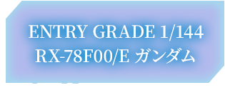 ENTRY GRADE 1/144 RX-78F00/E ガンダム