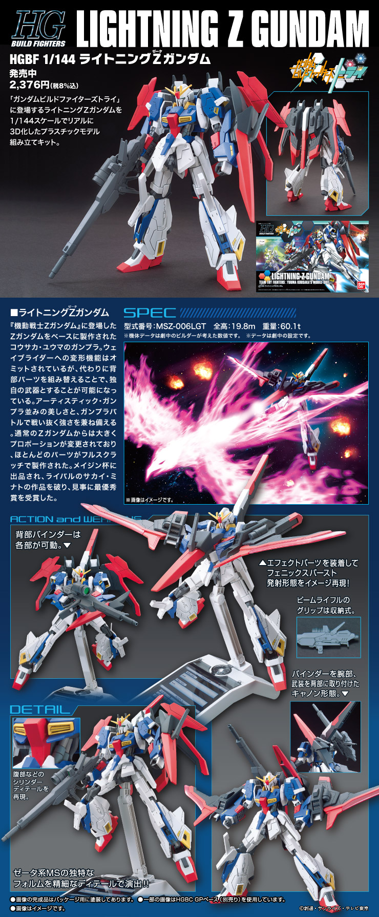 ガンプラ「ガンダムビルドファイターズトライ」シリーズ - バンダイ