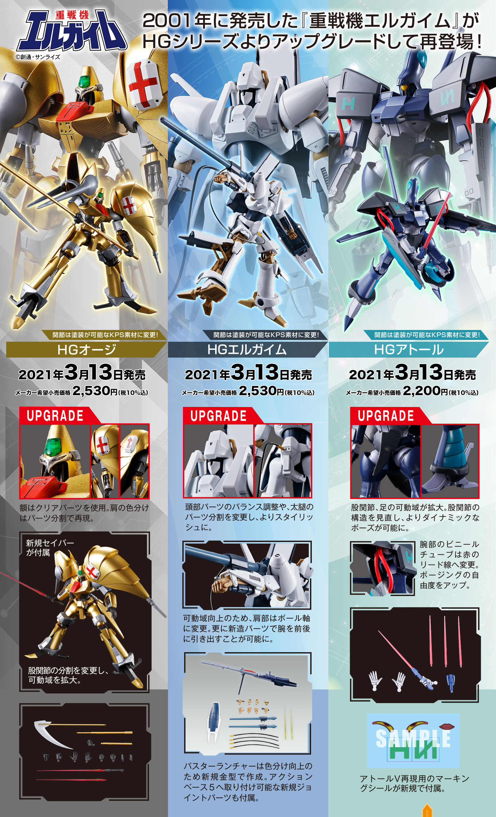 BANDAI HG エルガイムmk-ii 塗装済 完成品 - プラモデル