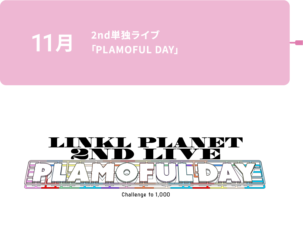 11月 2nd単独ライブ「PLAMOFUL DAY」