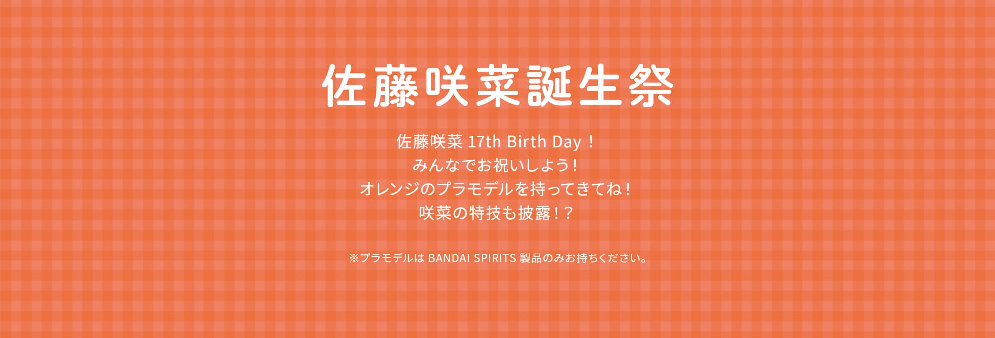 佐藤咲菜誕生祭