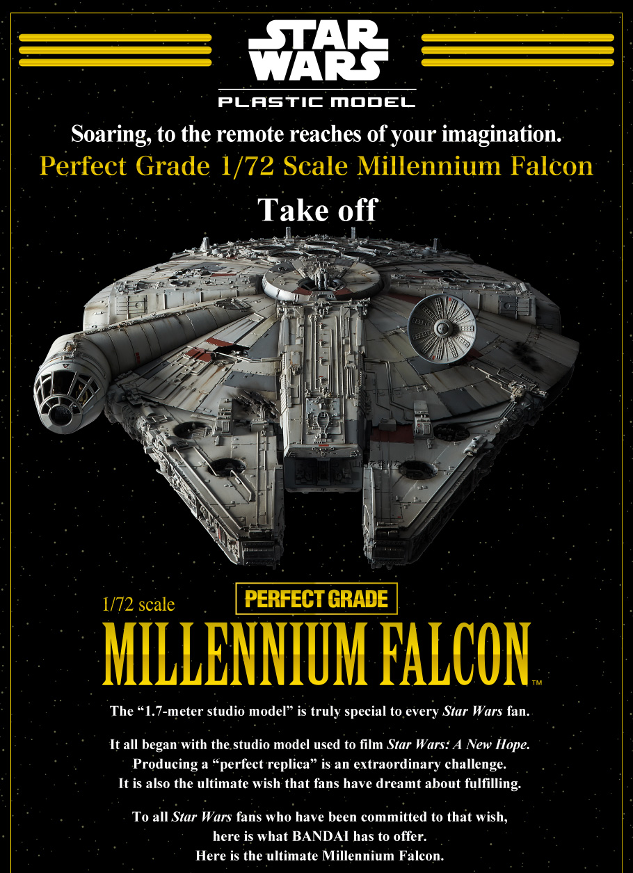 millennium falcon plastic model