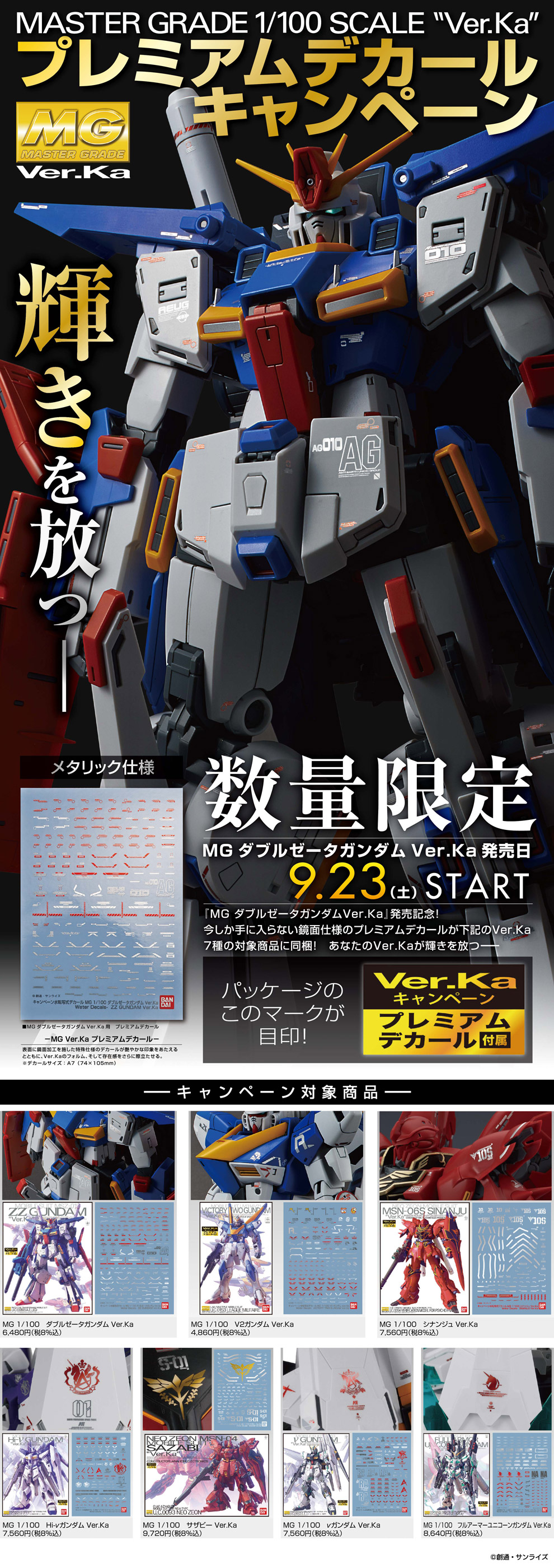 Mg Ver Ka プレミアムデカールキャンペーン キャンペーン バンダイ ホビーサイト