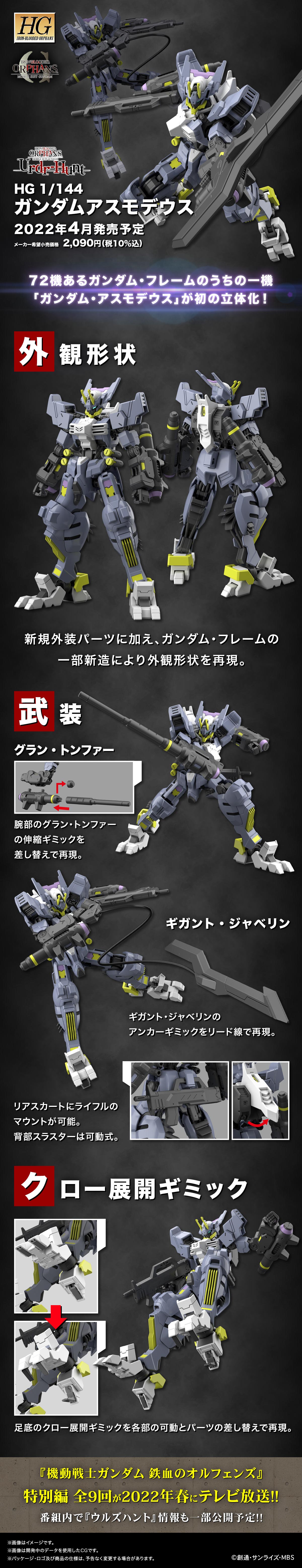 HGIBO 1/144 No.43 ASW-G-32 Gundam Asmoday
